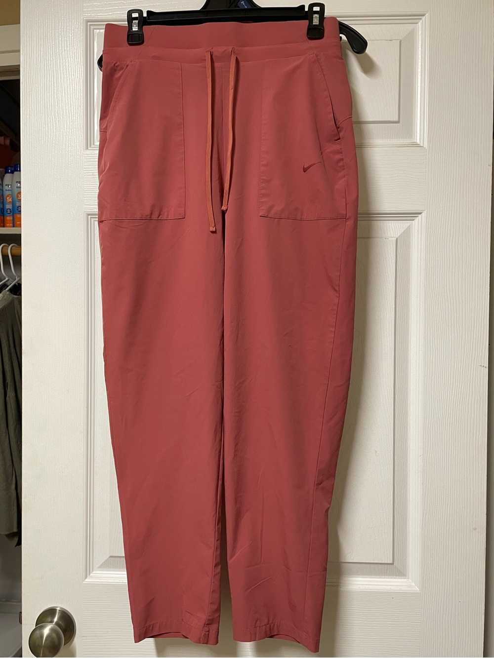 Nike Coral Pink Drawstring Pocket Joggers